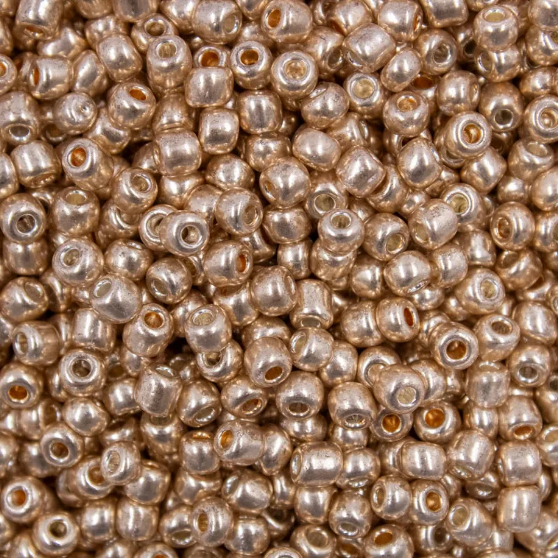 MIÇANGÃO METALIZADO 3.6MM (6/0) EM VIDRO COM 45G 106M - Dourado 1107