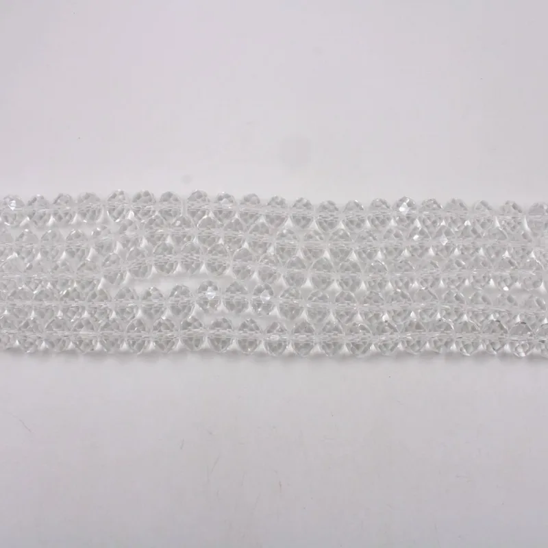 Fio De Cristal Transparente 12Mm Em Vidro Com 1 Fio Cristal Transparente