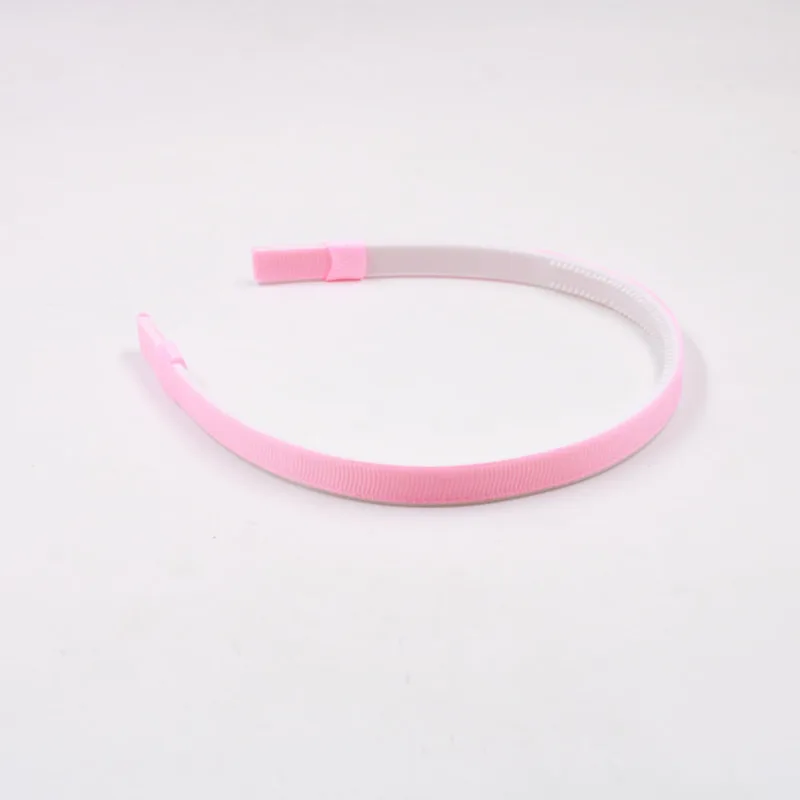 Tiara Com Dente 10Mm Em Gorgurão Com 02 Unidades 217 - Rosa Bebe