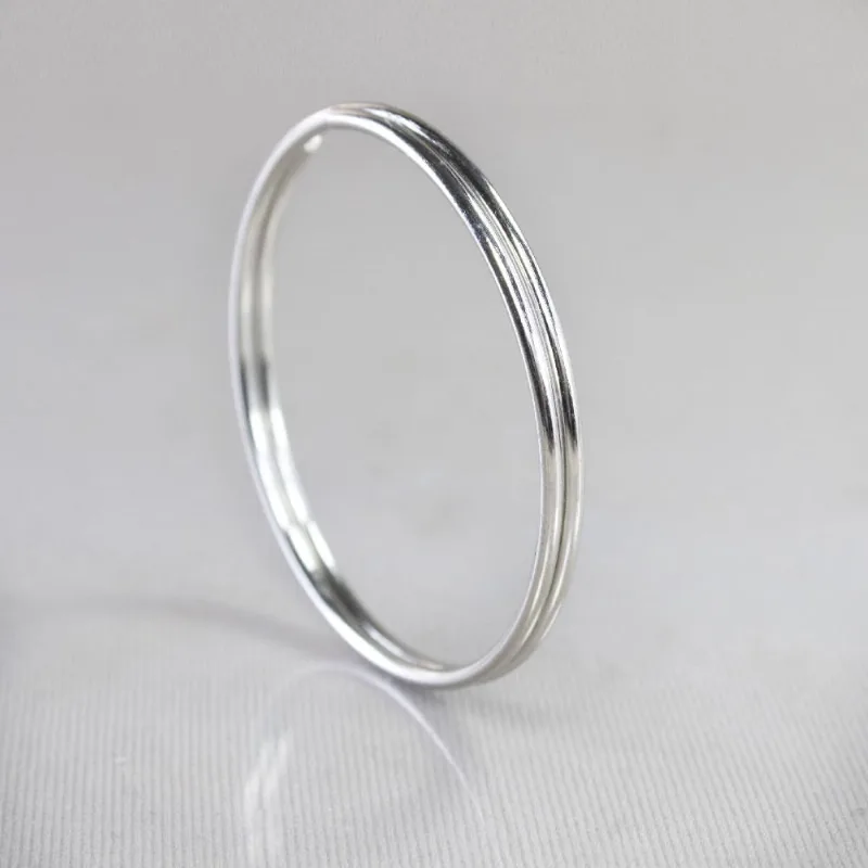 Argola De Guardanapo Volta Dupla 43Mm Em Ferro Com 05 Peças 074 - Niquel