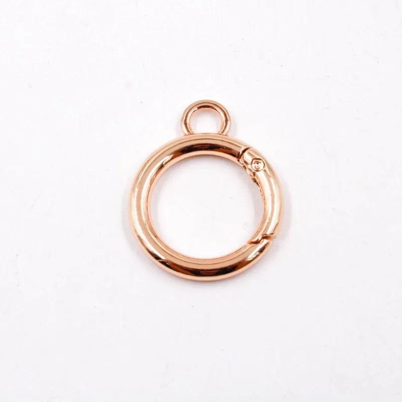 ARGOLA MOSQUETÃO ARTICULADA 27MM EM ZAMAC COM 02 PEÇAS 073 - Dourado