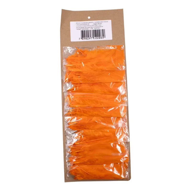 CARTELA PENAS C/ 01 PACOTE C/ 7 PENAS Laranja