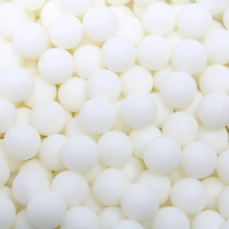 Bola De Plastico Sem Furo 08Mm Com 50Gr 209 - Branco Z9