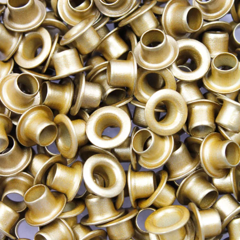 Ilhos Baxmann 54 Em Aluminio Com 100 Peças 073 - Dourado