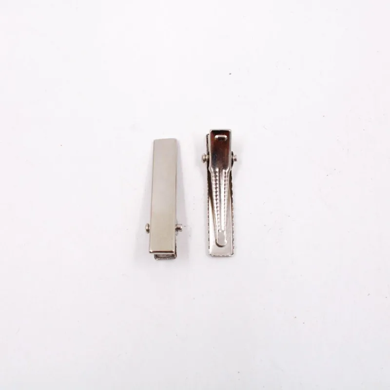 Bico De Pato Retangular 35Mm Em Ferro Com 50 Peças 074 - Niquel