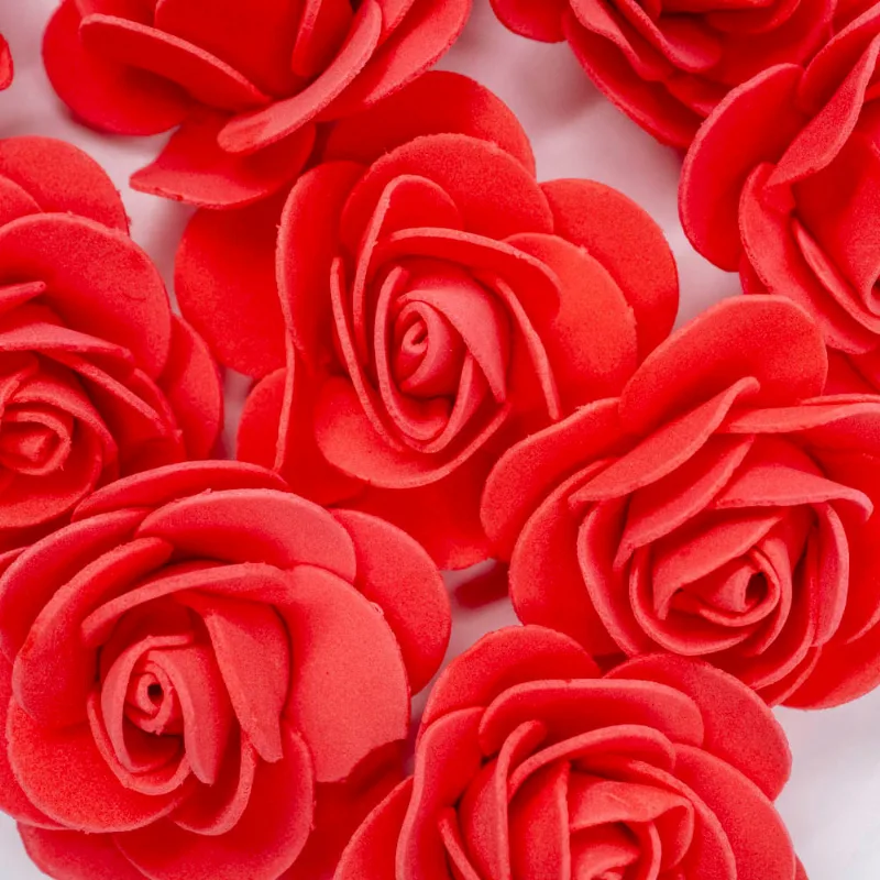 Flor 40Mm Em Eva Com 05 Peças 026 - Vermelho 026