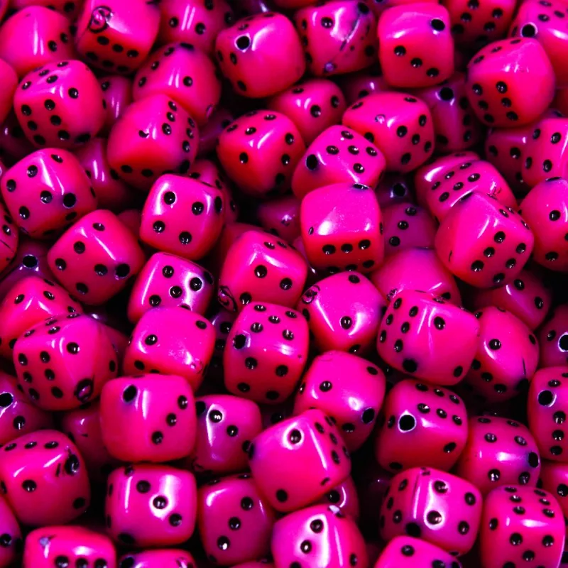 Dadinho Plástica Leitosa 8X8mm 50G 759 - Pink