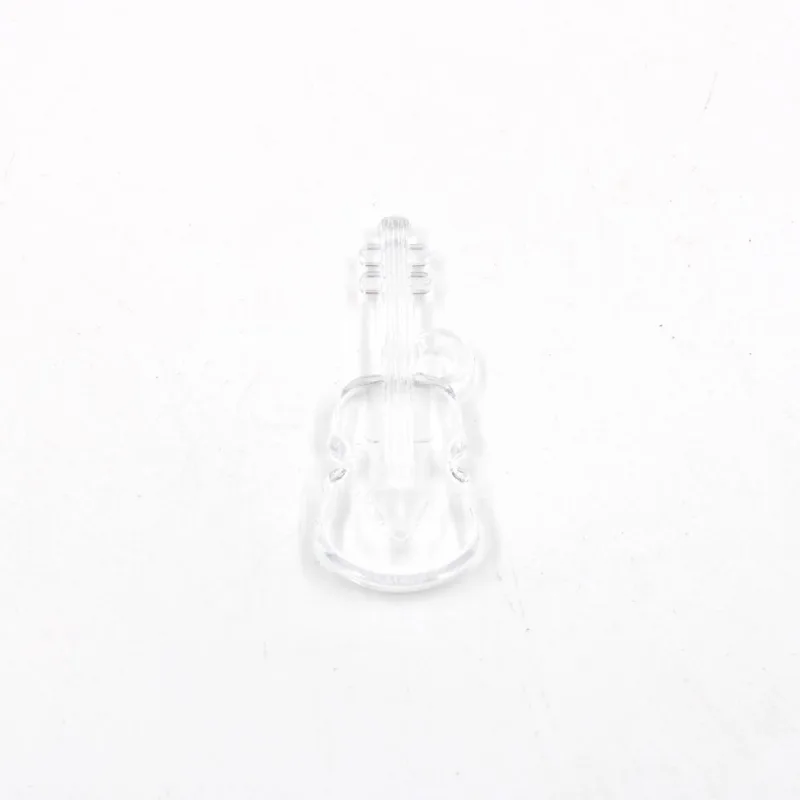 Pingente Violino 50X20mm Em Acrilico Com 50Gr Cristal Transparente