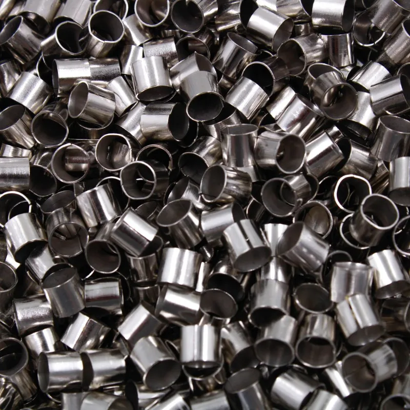 Fixador Redondo 5,8Mm Para Fitas 03Mm De Ferro Com 100 Peças 074 - Niquel