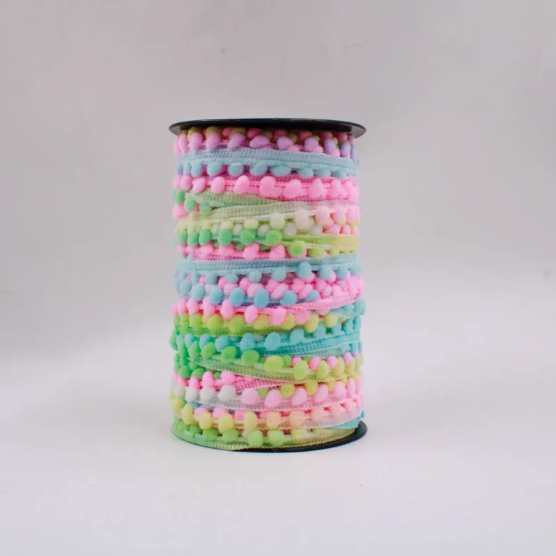 POMPOM EM METRO 12MM EM POLIESTER COM 1 METROS 503 - Colorido Claro