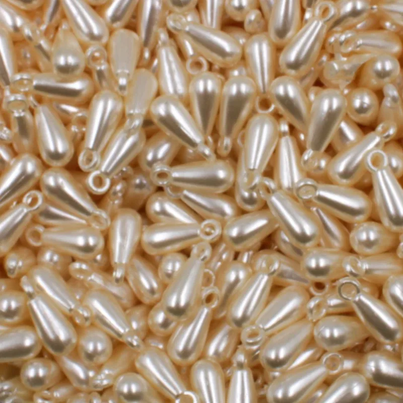 Pingente Gota De Abs 06X16mm Com 50G 224 - Perola
