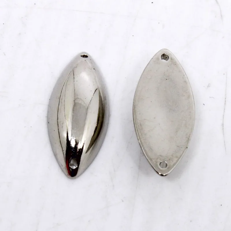Chaton Para Costura Navete Liso 9X21mm Em Absccom 50Gr 074 - Niquel