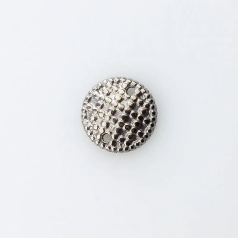 Chaton Para Costura Redondo Trabalhado 10Mm Em Abs Com 50Gr Grafite
