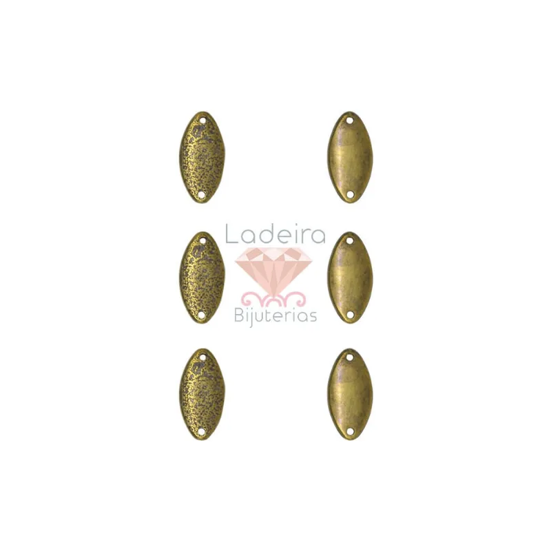 Chaton Navete Lixado De Abs Para Costura 7X15mm 25G 075 - Ouro Velho