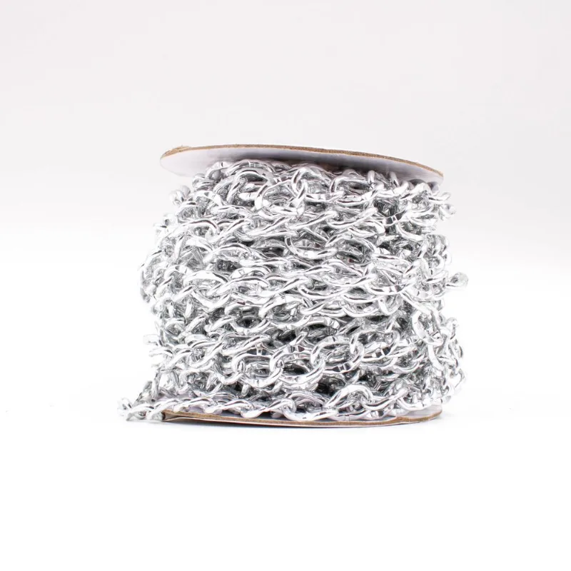 CORRENTE DE ALUMINIO 20X15MM COM 1.5 METROS 074 - Niquel