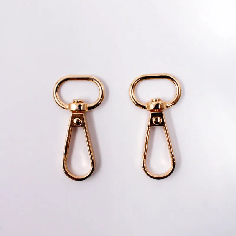 Fecho Mosquetao Base Arredondada 09X42mm Em Zamak Com 2 Peças 073 - Dourado