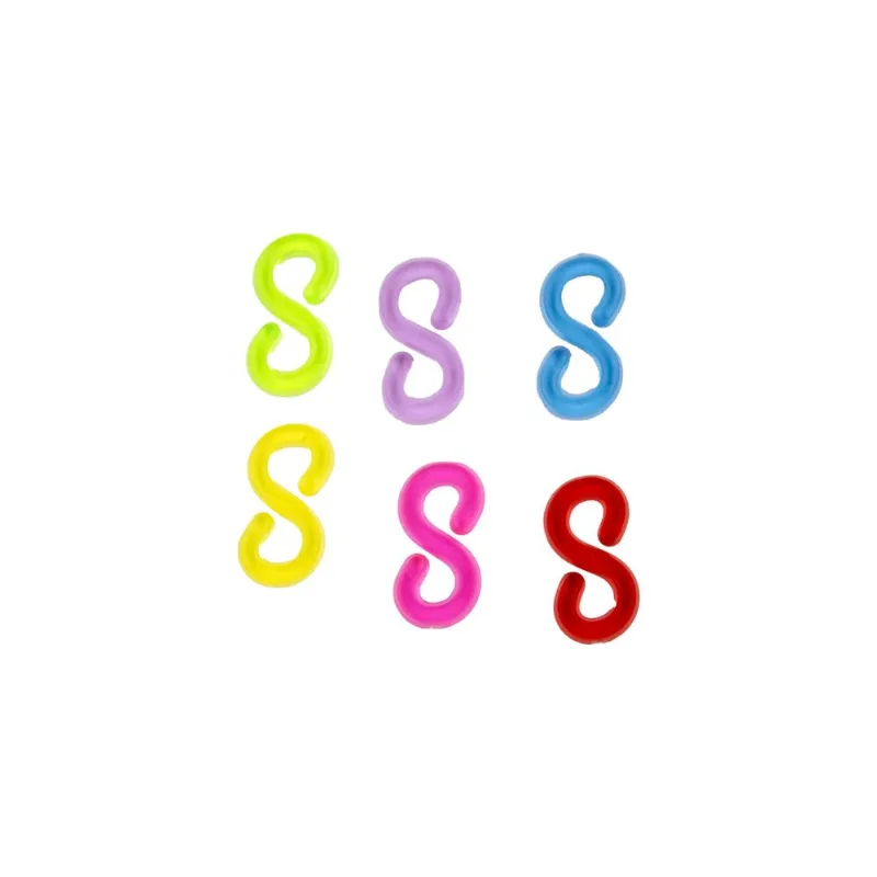 Clipes Transparentes Para Pulseira Em Plástico Com 50Gr 103 - Colorido