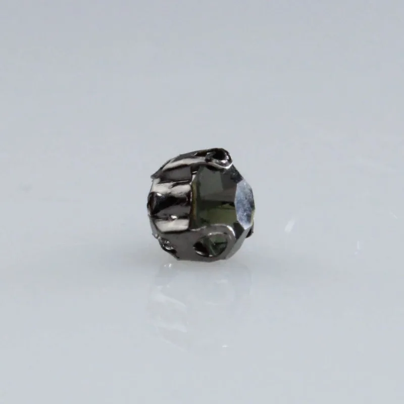 Strass De Costura C/Caixinha 3 Garras Ss18 Em Ferro Com 144 Peças 537 - Niquel + Jet Hematite