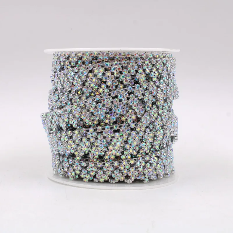 Aljofre Cacho De Uva 14Mm Em Pedraria Abs Com 1 Metro 074 - Niquel