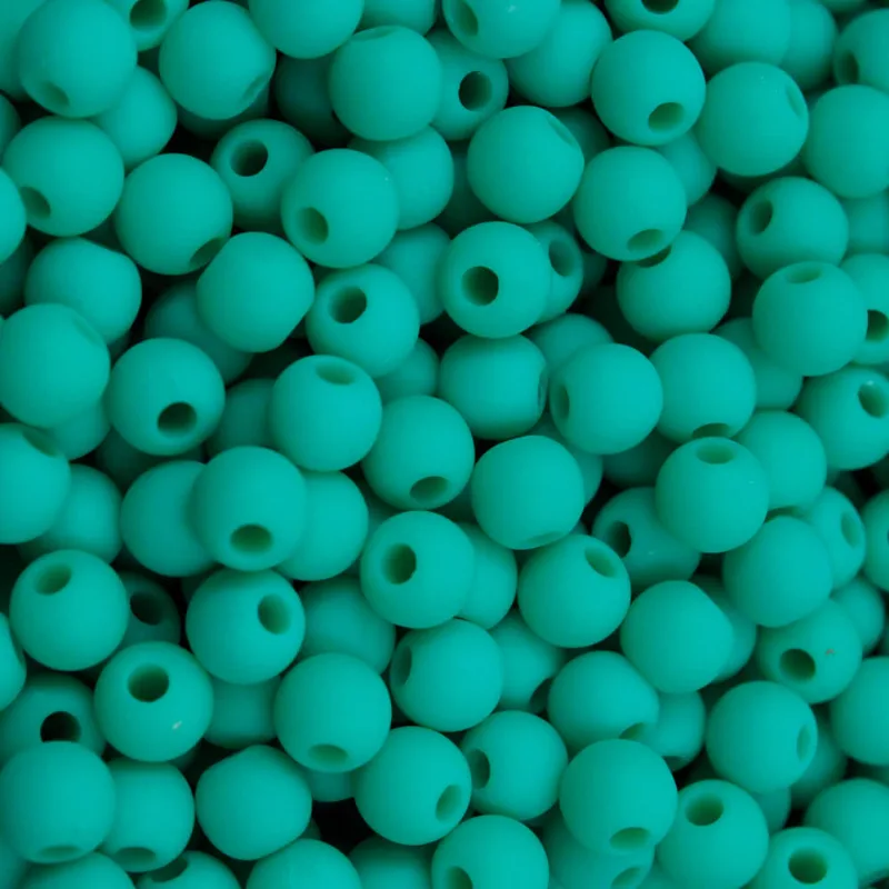 Bola Acrílica Leitosa Passante 06Mm Com 50Gr 425B - Verde Agua