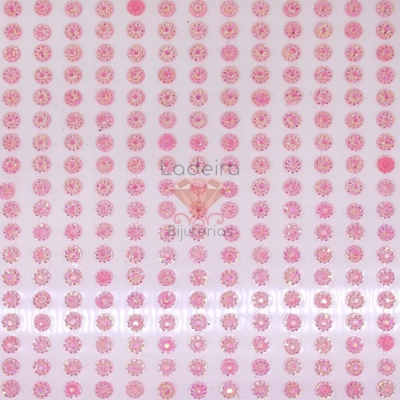 Cartela De Meia Perola Flor 04Mm Em Abs Com 01 Unidade 017Z - Salmon
