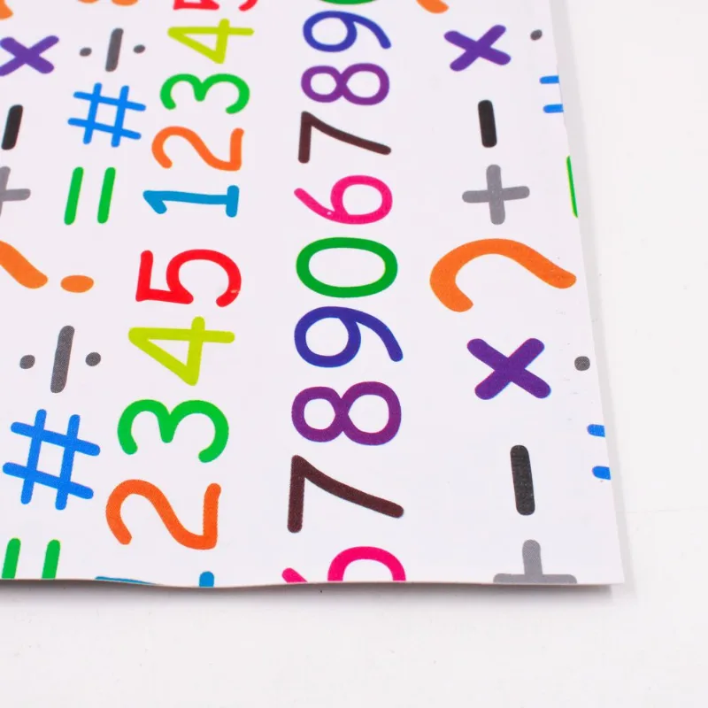 Lonita Numeros 24X40cm Em Verniz Com 01 Unidade 291 - Branco + Colorido