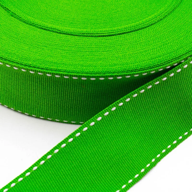 FITA PESPONTADA 38MM EM POLIESTER COM 01 METRO 205 - Verde Z5