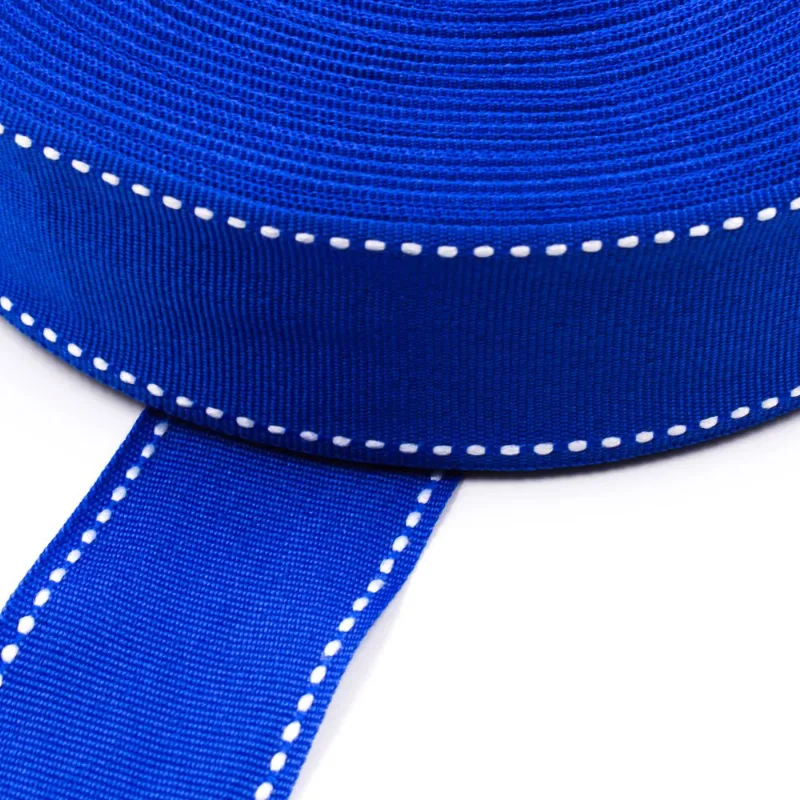 FITA PESPONTADA 38MM EM POLIESTER COM 01 METRO 237 - Azul Royal