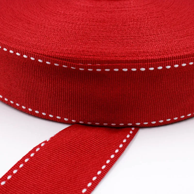 FITA PESPONTADA 38MM EM POLIESTER COM 01 METRO Marsala