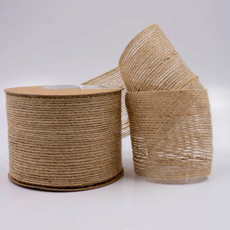 Fita Decorativa De Juta 65Mm Com 01 Metro 229F - Bege