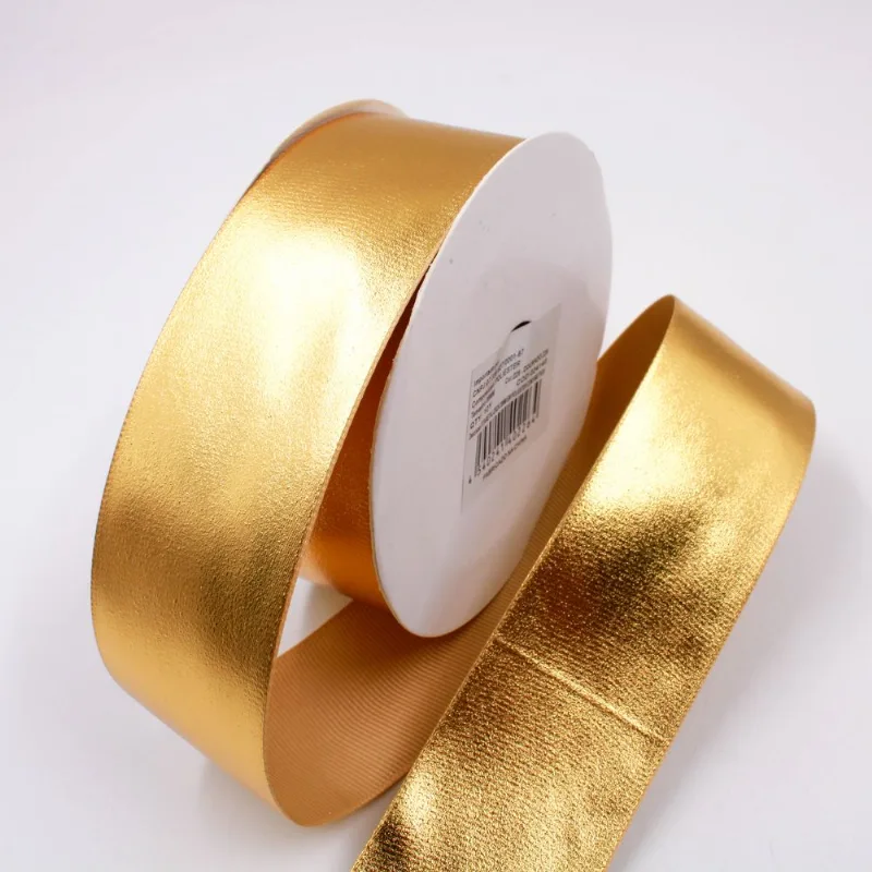FITA METALIZADA 38MM EM POLIESTER COM 01 METRO 226 - Dourado Z26