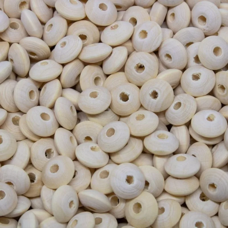 DISQUINHO 10MM EM MADEIRA COM 50G 061 - Bege