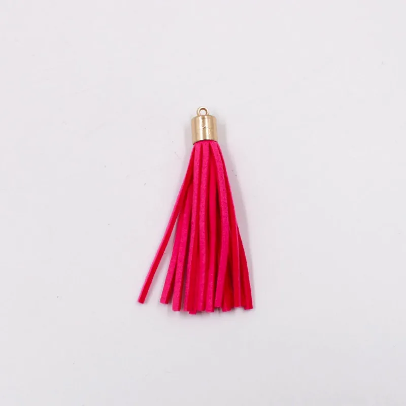 PINGENTE FRANJA DE CAMURÇA 60MM COM 05 PEÇAS 230 - Pink