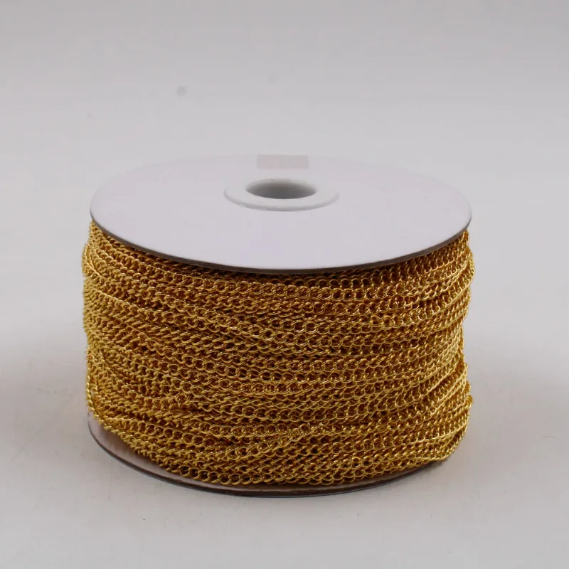 Corrente Alongadora 4.4X3mm Em Ferro Com 01 Metro 073 - Dourado