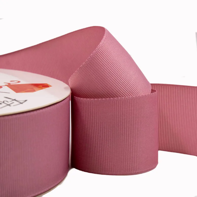 FITA DE GORGURAO LISA LADEIRA PREMIUM 38MM EM POLIESTER COM 01 METRO 158Y - Quartzo Rosa