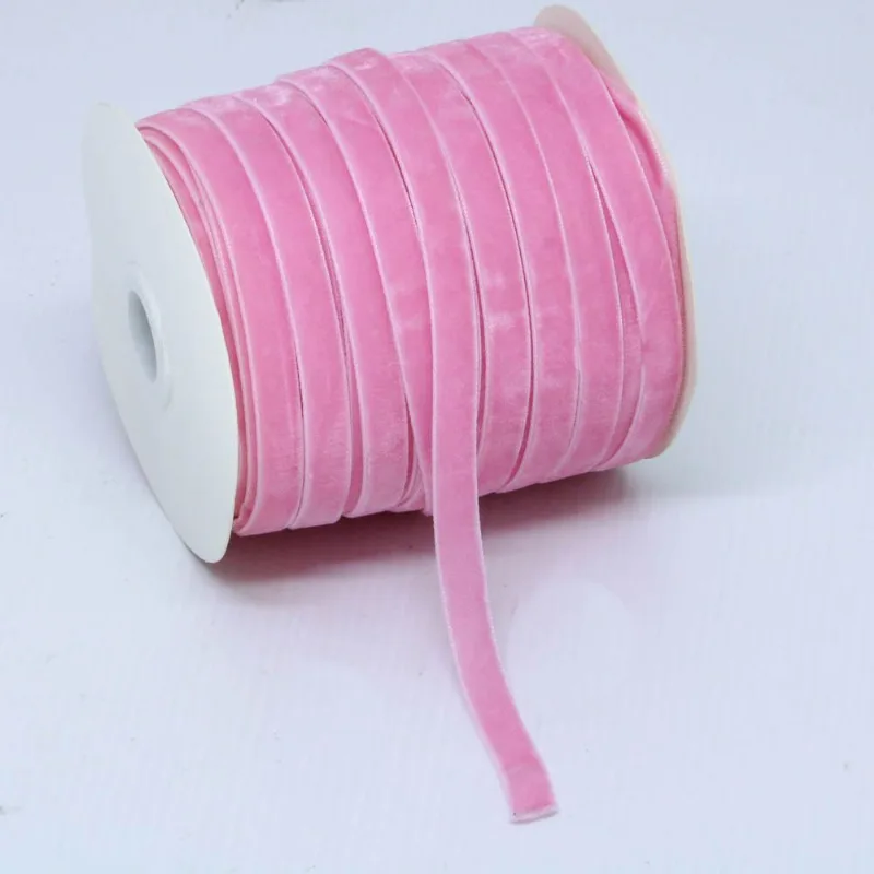 FITA DE VELUDO 10MM EM POLIESTER COM 01 METRO 242 - Rose