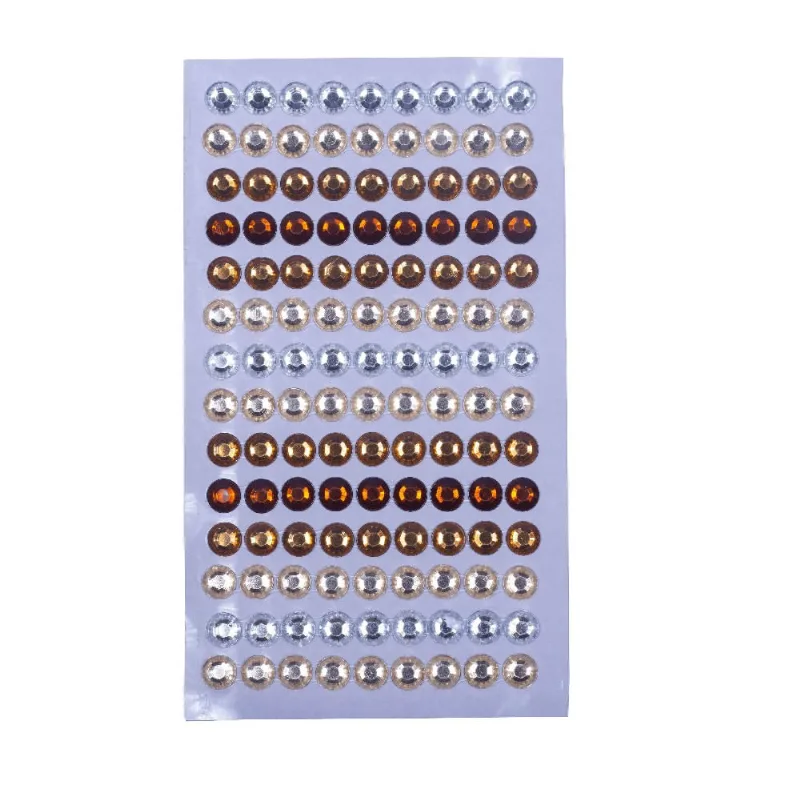 Cartela Adesiva De Chaton 8Mm Com 01 Cartela Pequena 243 - Marrom