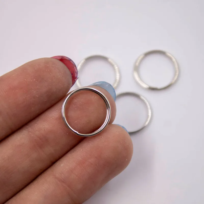 ARGOLINHA DUPLA 14MM EM FERRO COM 50G Niquel