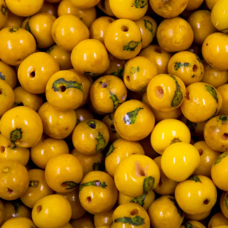Semente De Açai Passante Com 75G A307 - Amarelo A037