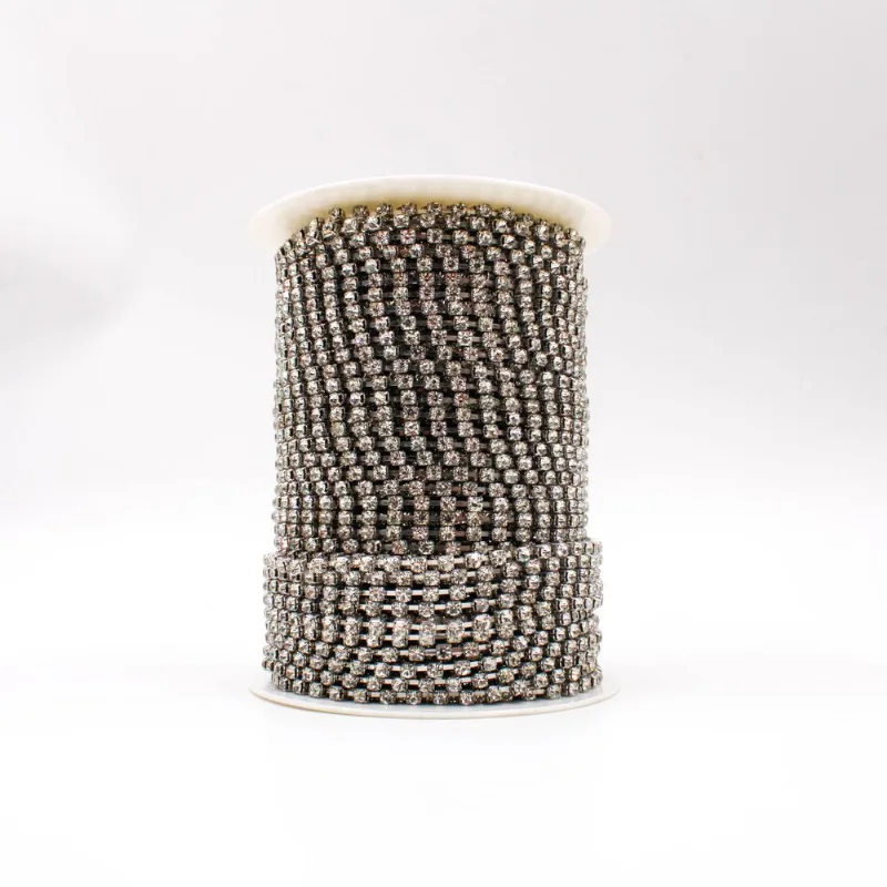 CORRENTE DE STRASS SEPARADA SS14 EM VIDRO COM 01M 533 - Niquel + Cristal 101