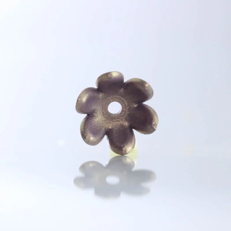 Entremeio De Flor 14X6mm Em Acrilico Com 25G 059 - Marrom 1