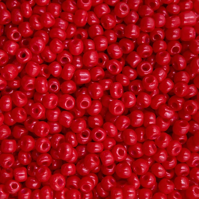 MIÇANGA REGULAR 3.6MM (6/0) EM VIDRO COM 45G 201 - Vermelho