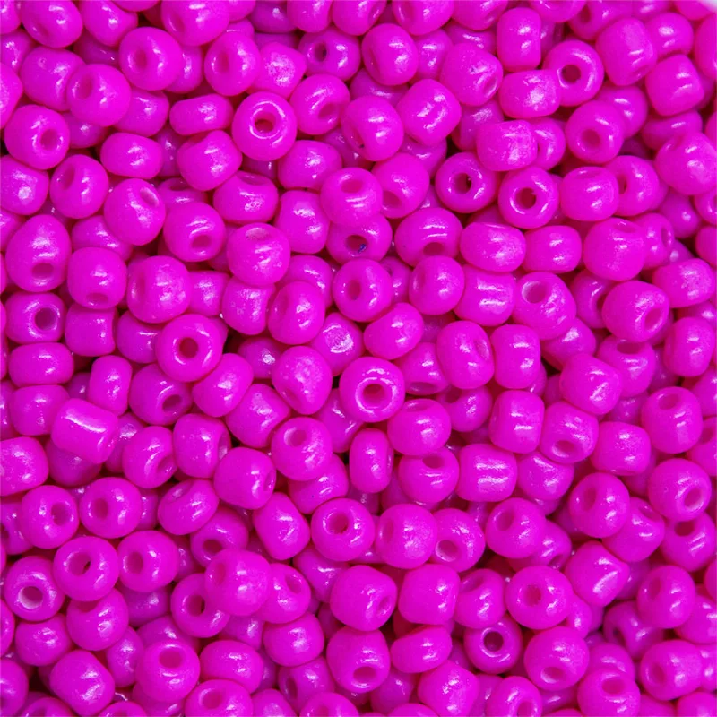 MIÇANGA REGULAR 3.6MM (6/0) EM VIDRO COM 45G 206 - Rosa Chiclete