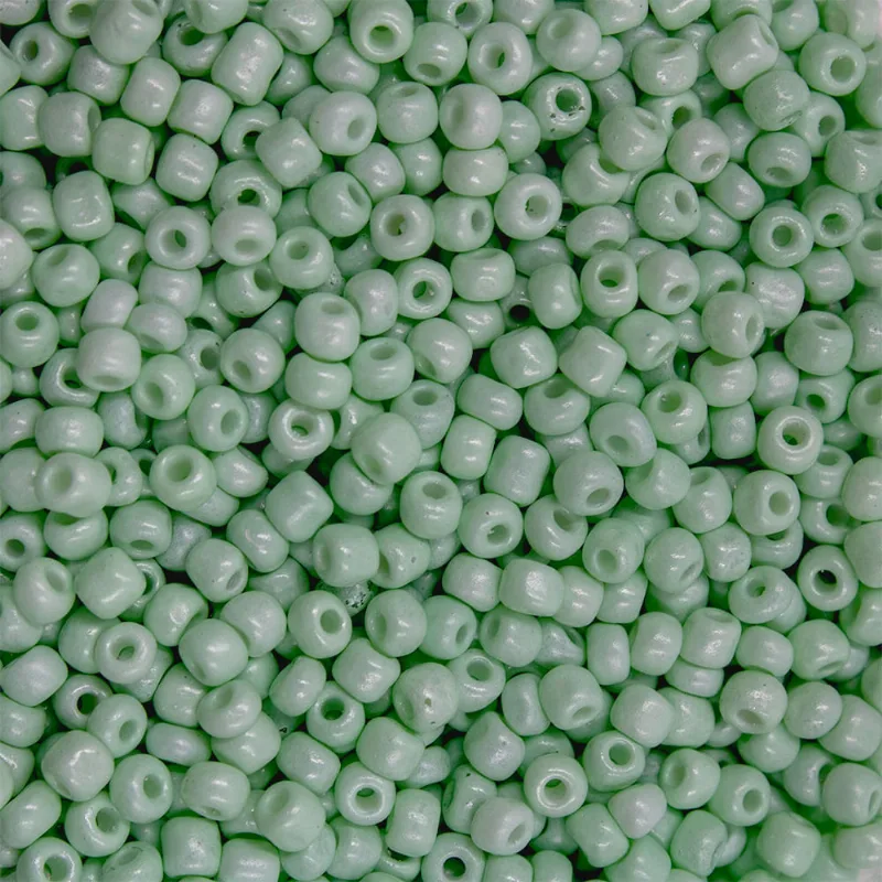 MIÇANGA REGULAR 3.6MM (6/0) EM VIDRO COM 45G 207 - Verde Claro