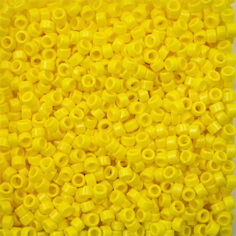 Miçanga Regular 2.5Mm (10/0) Em Vidro Com 45G Amarelo