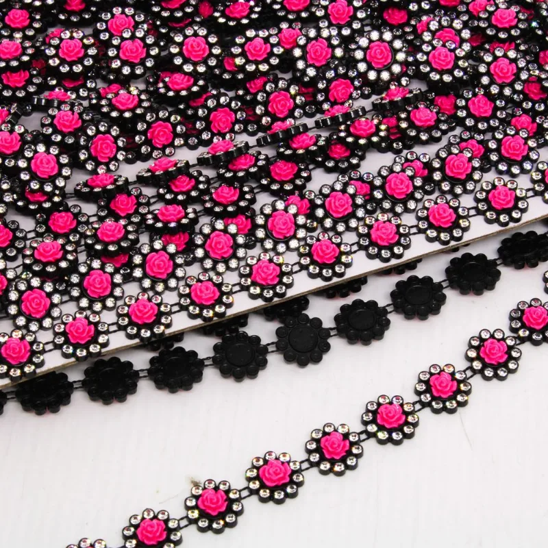 ALJOFRE REDONDO COM FLOR 13MM EM ABS COM 01 METRO 230 - Pink