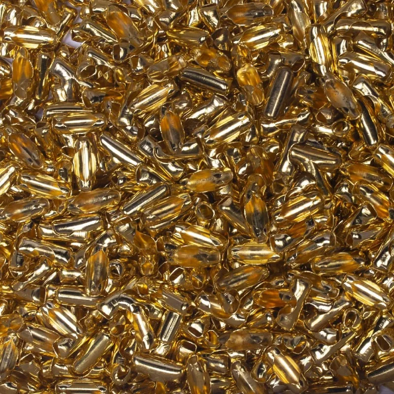 Fecho Canoa 3.2 Em Metal Com 50 Peças 073 - Dourado