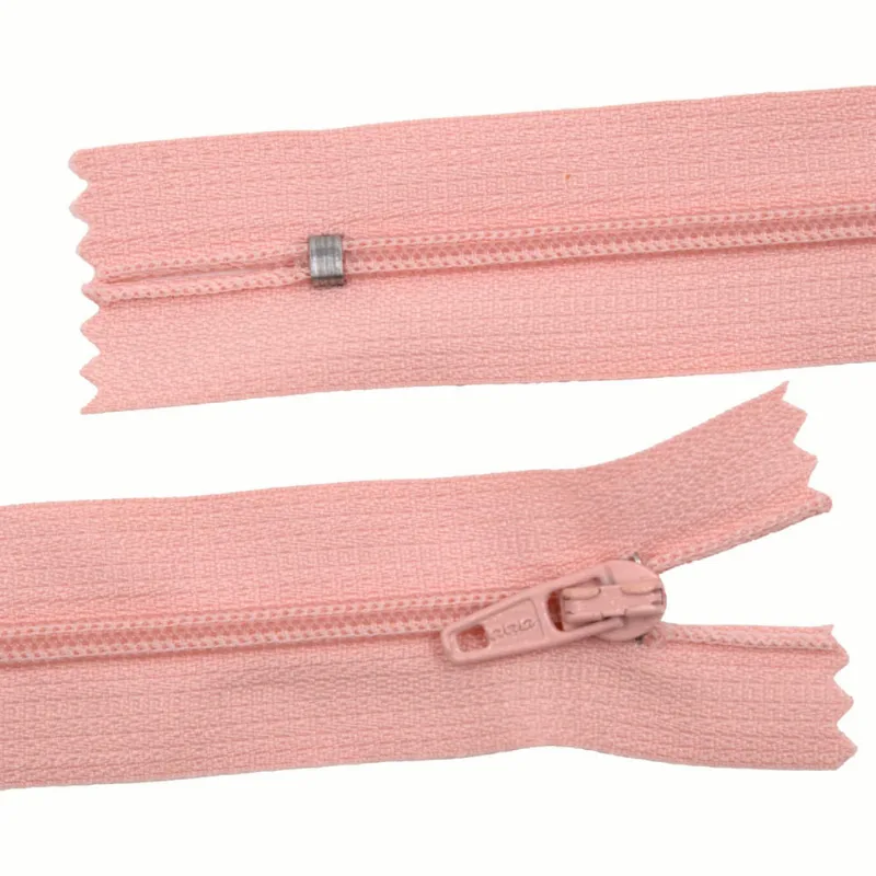 Zíper Comum 20Cm Em Nylon Com 01 Unidades 429 - Nude