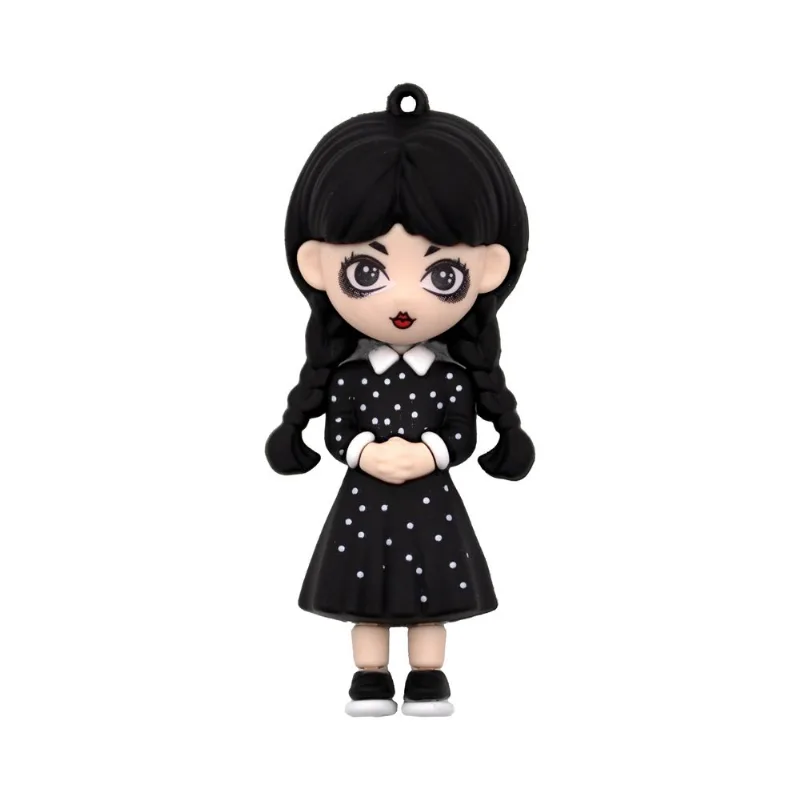 Pigente Wandinha 73Mm Em Pvc Com 02 Peças 225 - Preto Z25