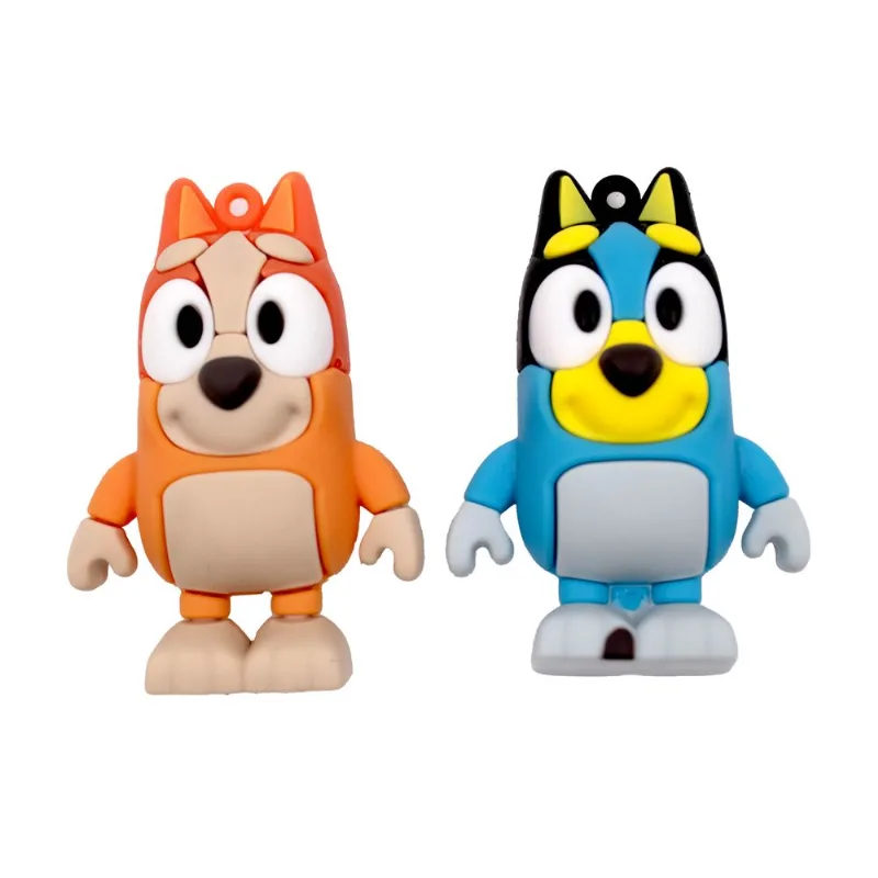 Pingente Bluey 65Mm Emborrachado Com 02 Peças 103 - Colorido